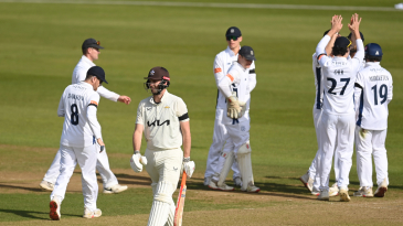 Surrey surrender title hopes as Hampshire dominate 13-wicket day