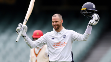 Handscomb ton and Warren’s three put pressure on South Australia