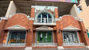 The outer wall of the cricket museum at Indore's Holkar Stadium is designed to look like the famous balcony from Lord's, Indore, October 22, 2025