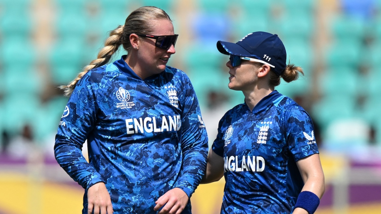 England opt to field with Sophie Ecclestone in their XI; South Africa bring in Anneke Bosch