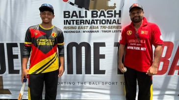 Timor-Leste’s Suhail Sattar and Yahya Suhail – first father-son duo to play international cricket together