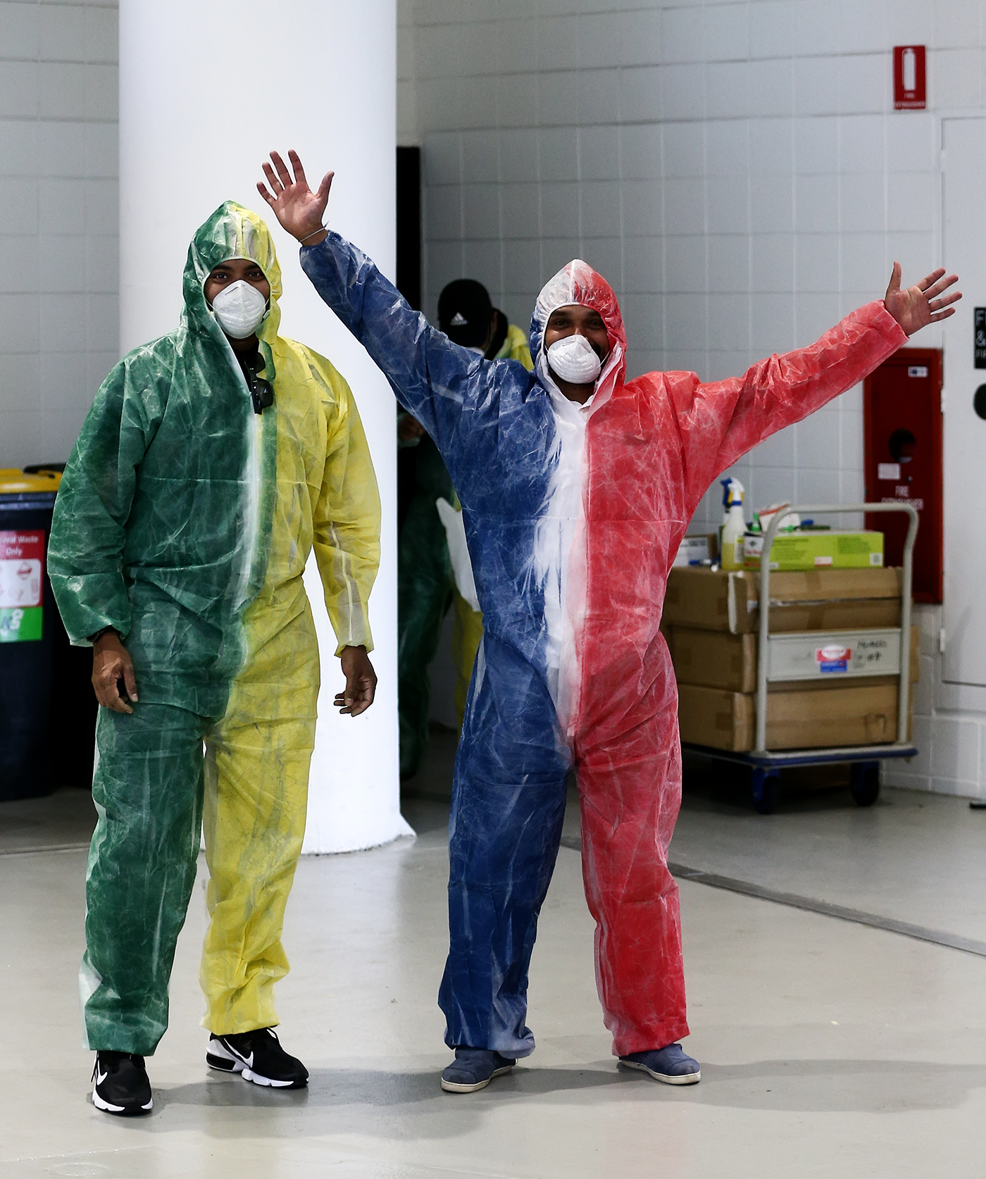 Suit up: supporters in costumes that reflected the times