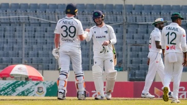 Campher resists with half-century; Bangladesh two wickets away from win