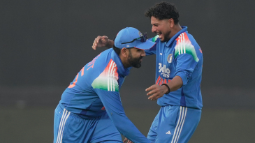 Rohit Sharma and Kuldeep Yadav had some fun around DRS and wicket celebrations