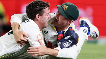 Marnus Labuschagne is thrilled Alex Carey held on to the catch