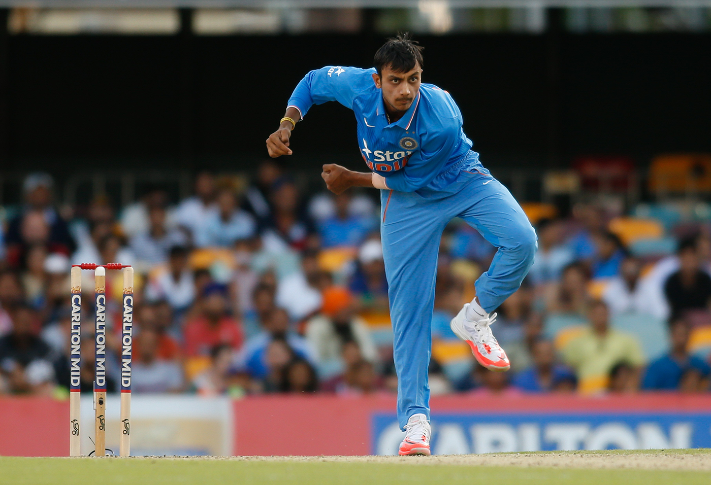 Blue-collar struggles: Axar made his India debut in 2015, but found it difficult to really cement in place in the side in the early part of his career