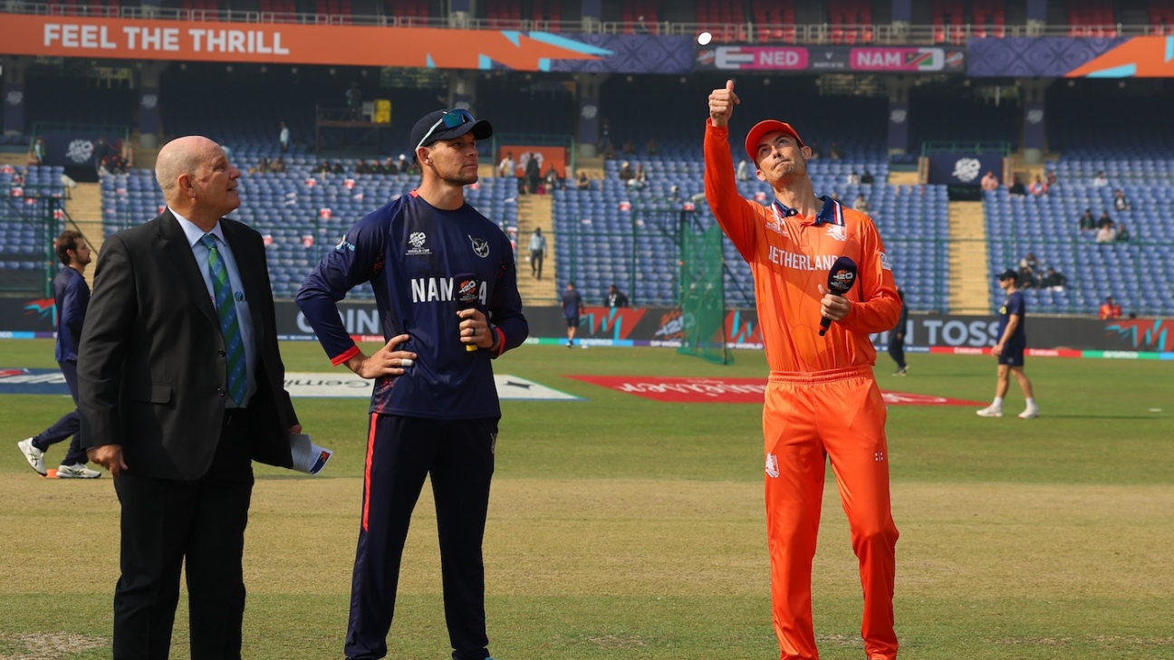 Netherlands bring in Klaassen and van der Gugten and field; Myburgh debuts for Namibia