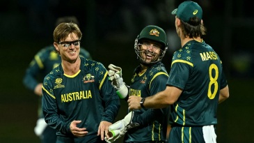 Zampa four-for, Marsh 64* take Australia to big consolation win against Oman
