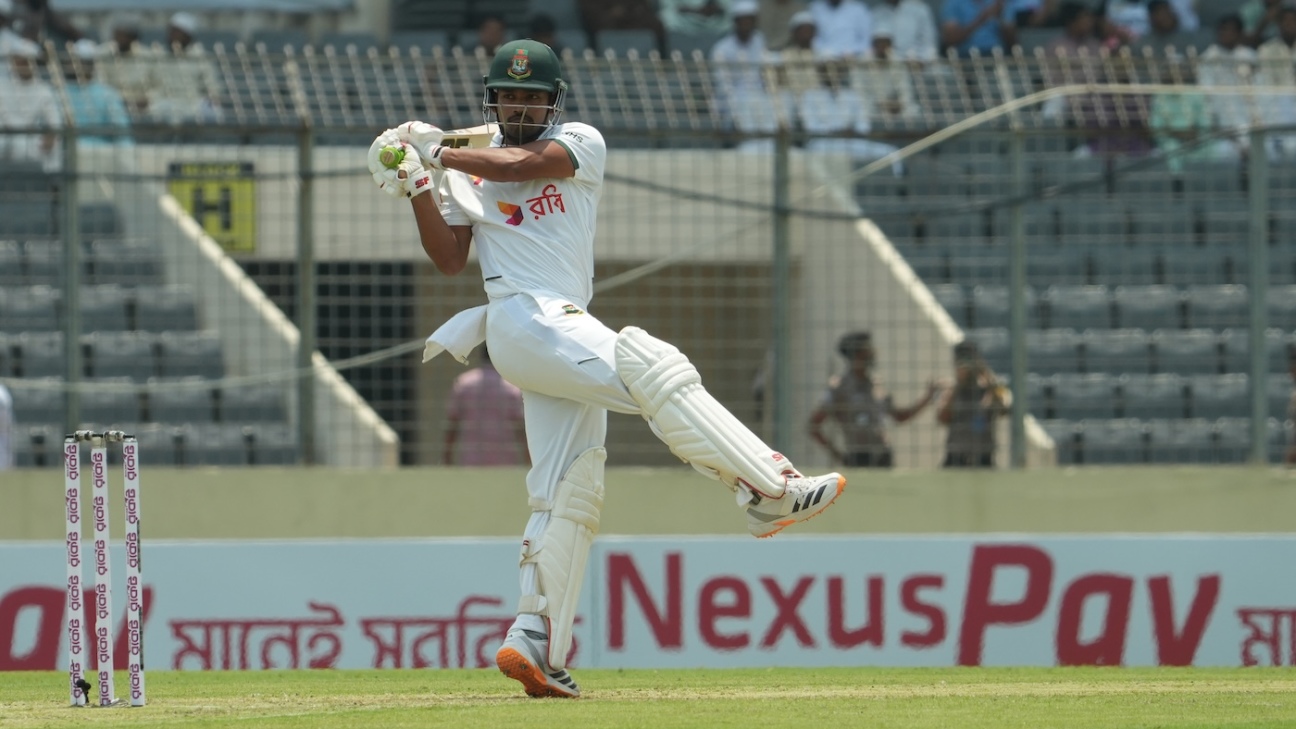 Shanto and Mominul take Bangladesh past 100 after early losses