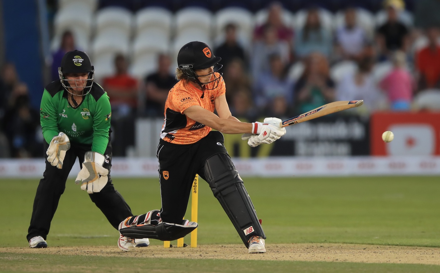 One last time, with feeling: Edwards bats in her second Kia Super League final in a row for Southern Vipers, in 2017, after winning the title with them the previous year. She retired from all cricket at the end of that season