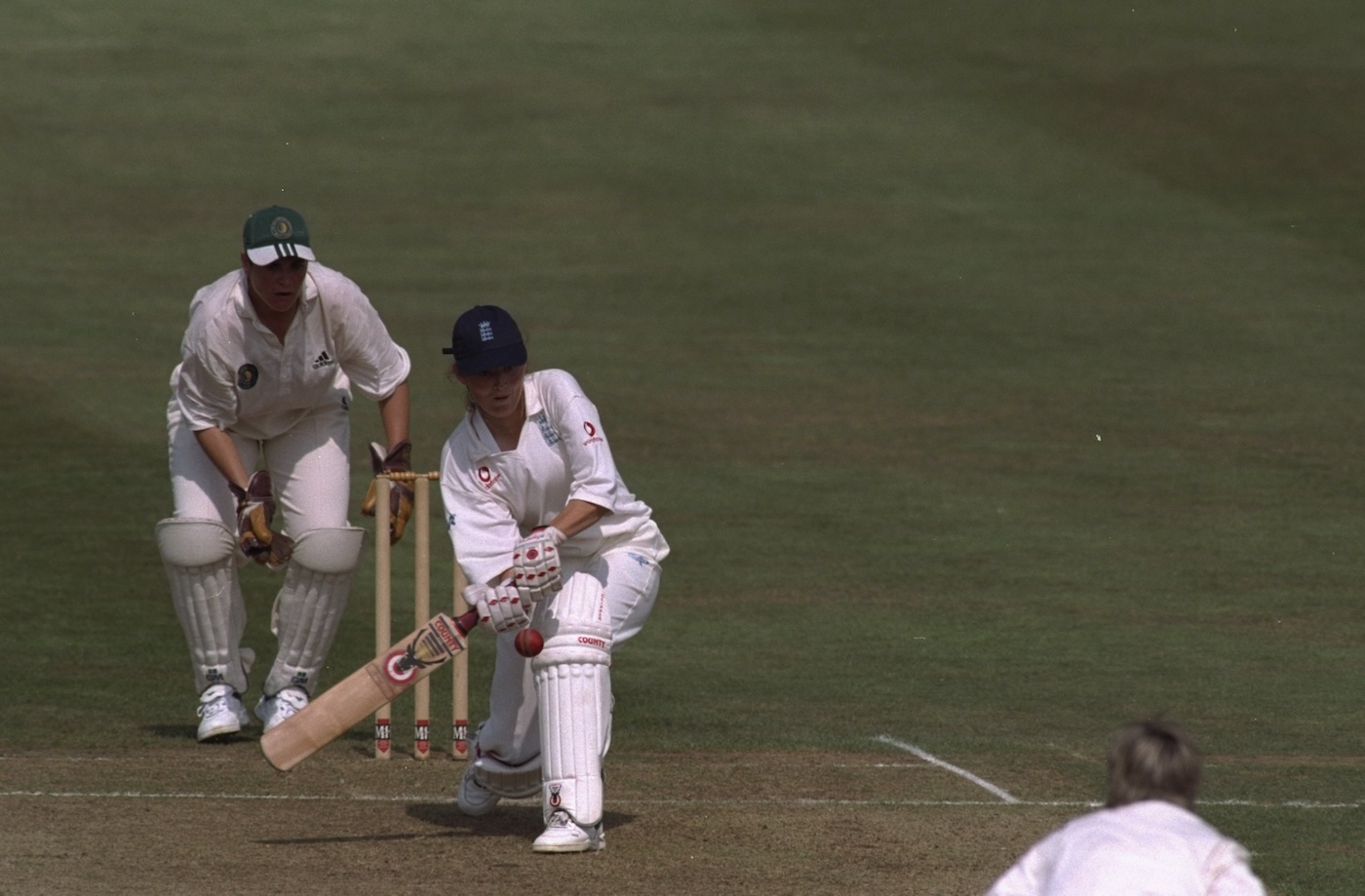 Second ODI, first hundred: Edwards bats during her 102 against South Africa. She went on to make another eight centuries, and a phenomenal 46 fifties
