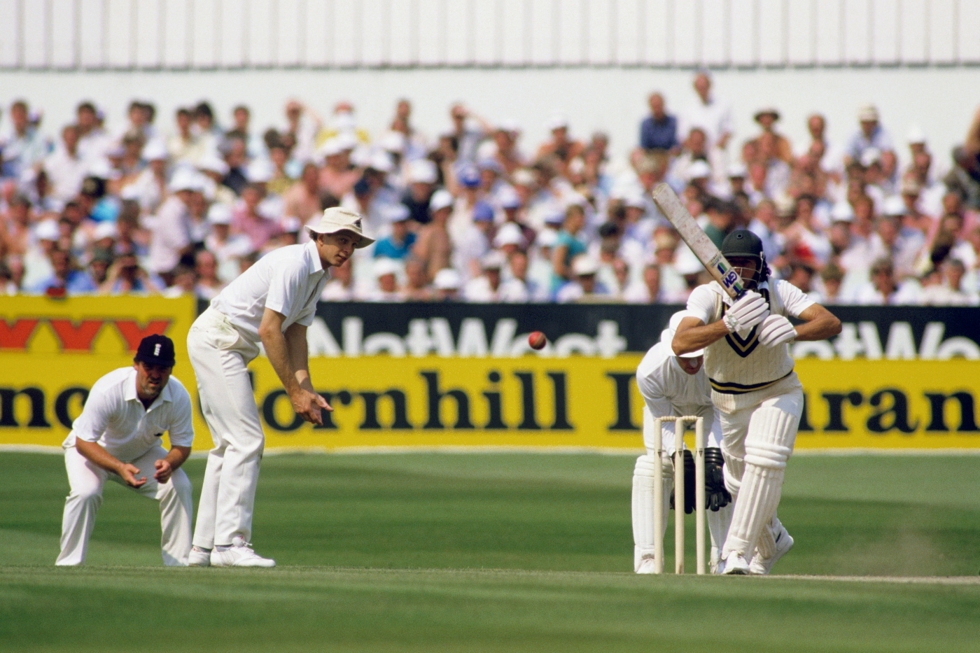 Imran also contributed in a half-century partnership with Javed Miandad as Pakistan posted a total of 353